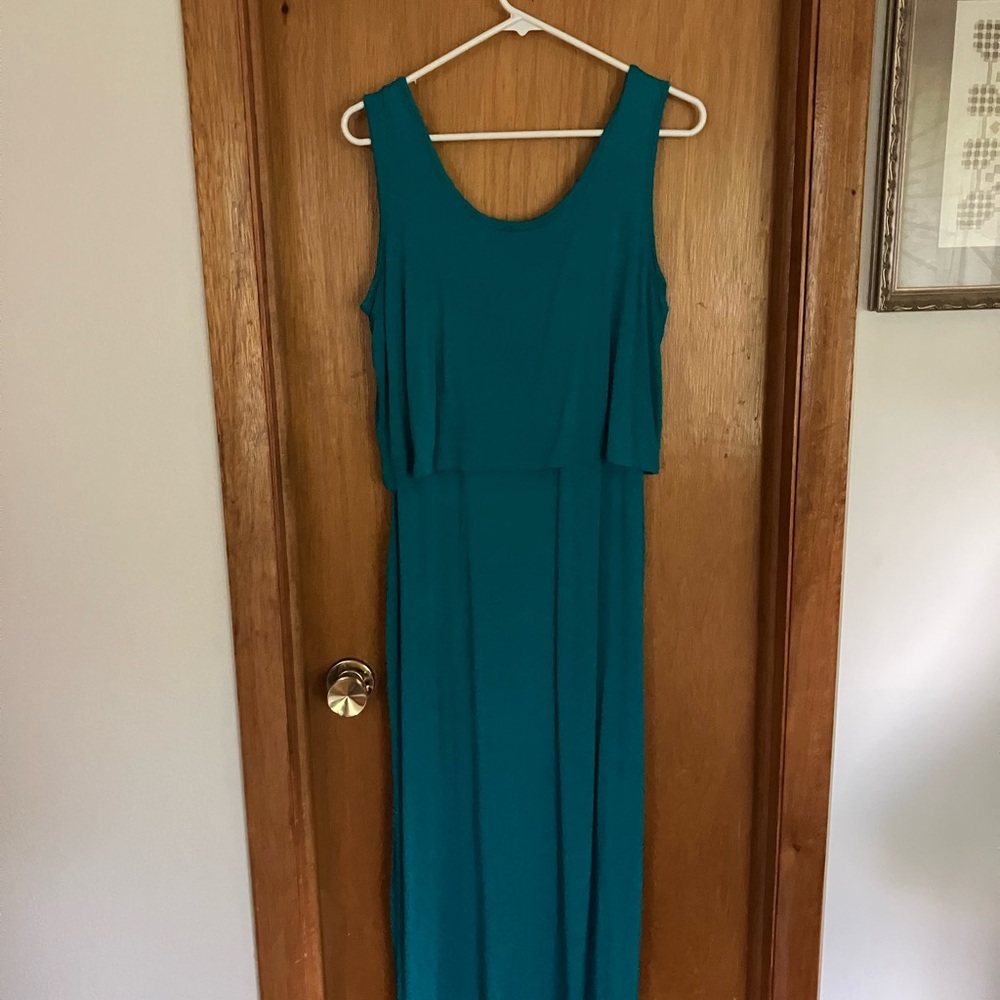 Calvin Klein XL Elegant Teal Sleeveless Dress - Picture 2 of 6
